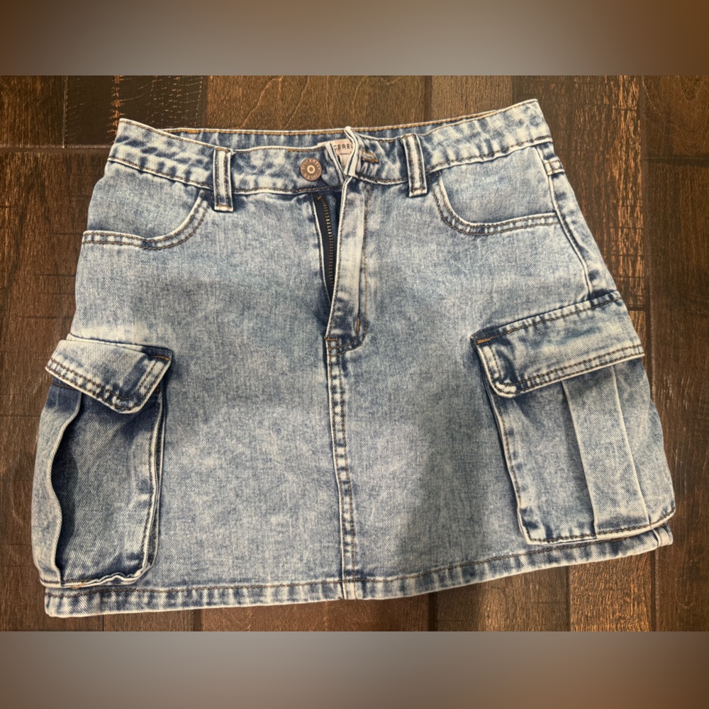 Sincerely Jules Sky Blue Denim Skirt